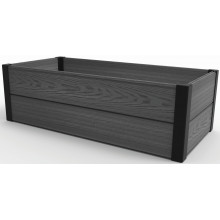 KETER MAPLE TROUGH Bac de plantation surélevé, 106 x 50 x 32 cm, gris 17209666