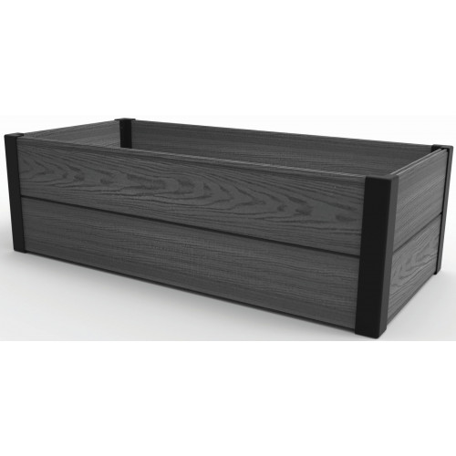 KETER MAPLE TROUGH Bac de plantation surélevé, 106 x 50 x 32 cm, gris 17209666