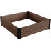 KETER MAPLE SQUARE Bac de plantation surélevé, 106 x 106 x 32 cm, marron 17209665