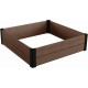 KETER MAPLE SQUARE Bac de plantation surélevé, 106 x 106 x 32 cm, marron 17209665