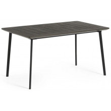 KETER METALEA Table de jardin, 146 x 87 x 75 cm, imitation métal bronze 17209811