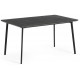 KETER METALEA Table de jardin, 146 x 87 x 75 cm, imitation métal noir 17209811