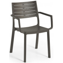 KETER METALINE Fauteuil en plastique, 60 x 53 x 81 cm, imitation métal bronze 17209787