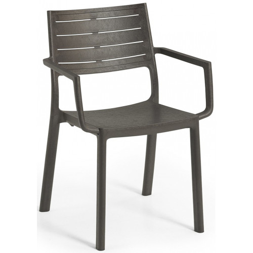 KETER METALINE Fauteuil en plastique, 60 x 53 x 81 cm, imitation métal bronze 17209787