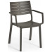 KETER METALINE Fauteuil en plastique, 60 x 53 x 81 cm, imitation métal bronze 17209787
