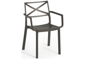 KETER METALIX Fauteuil en plastique, 60 x 53 x 81 cm, imitation métal bronze 17209788