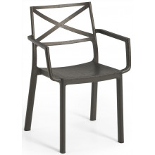 KETER METALIX Fauteuil en plastique, 60 x 53 x 81 cm, imitation métal bronze 17209788