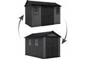 KETER NEWTON PLUS WIDE 11 x 7,5 Abri de jardin, 230 x 350 x 246 cm, gris 17212880