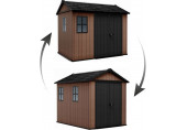 KETER NEWTON PLUS WIDE 9 x 7,5 Abri de jardin, 230 x 287 x 246 cm, marron 17212879