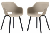 KETER NOA DUO Fauteuil de jardin (lot de 2), pieds en métal, silver sage 17213493