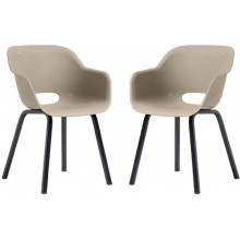 KETER NOA DUO Fauteuil de jardin (lot de 2), pieds en métal, silver sage 17213493