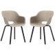 KETER NOA DUO Fauteuil de jardin (lot de 2), pieds en métal, silver sage 17213493