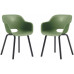 KETER NOA DUO Fauteuil de jardin (lot de 2), pieds en métal, vert olive 17213493