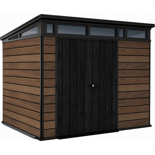 KETER PENT SIGNATURE HORIZONTAL 9 x 7 Abri de jardin, 279 x 218 x 226 cm, walnut 17212899