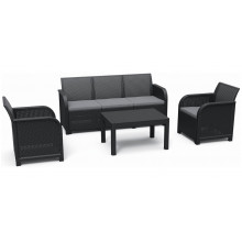 KETER ROSALIE Ensemble de jardin 5 places, graphite/gris 17210742