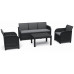 KETER ROSALIE Ensemble de jardin 5 places, graphite/gris 17210742