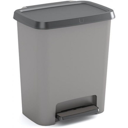 KIS COMPATTA 25L Poubelle a pédale 38 x 28 x 43 cm gris