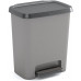 KIS COMPATTA 25L Poubelle a pédale 38 x 28 x 43 cm gris