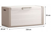KIS GULLIVER CHEST 300L Coffre de rangement 118x49x55cm beige