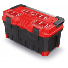 Kistenberg TITAN PLUS Coffre a outils en plastique, 55,4x28,6x27,6 cm,rouge KTIPA5530-3020