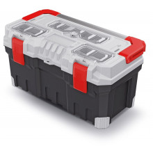 Kistenberg TITAN PLUS Coffre a outils en plastique, 55,4x28,6x27,6 cm, gris KTIPA5530-4C