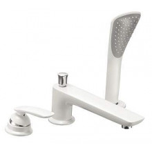 KLUDI BALANCE Ensemble de robinetterie de baignoire 3 trous, blanc/chrome 524479175