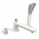 KLUDI BALANCE Ensemble de robinetterie de baignoire 3 trous, blanc/chrome 524479175