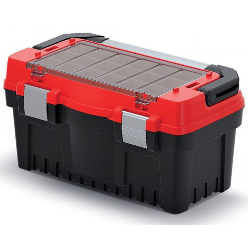 KISTENBERG EVO caisse a outils avec poignée métallique et serrure, 47,6 × 26 × 25,6 cm, KE KISTENBERG EVO caisse a outils avec poignée métallique et serrure, 47,6 × 26 × 25,6 cm, KE