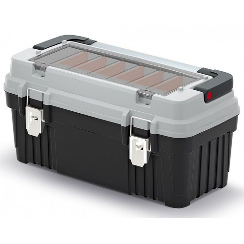 KISTENBERG OPTIMA mallette a outils avec poignée métallique et serrure, 580 × 296 × 305 mm