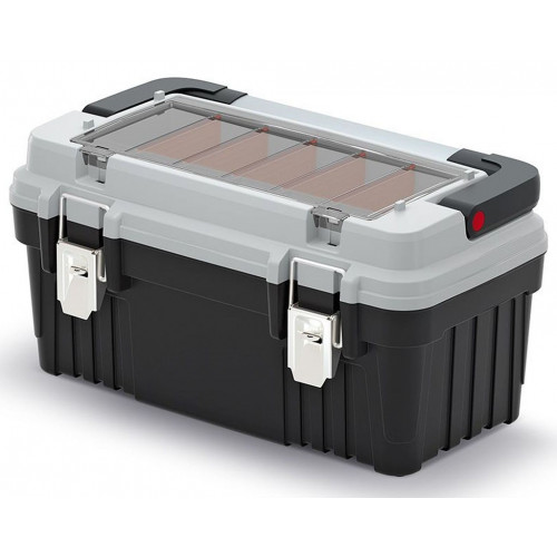 KISTENBERG OPTIMA mallette a outils avec poignée métallique et serrure, 470 × 256 × 238 mm