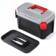 KISTENBERG SMART IML mallette a outils, 38 × 23,4 × 22,5 cm, motif diamond plate, KSML40K1