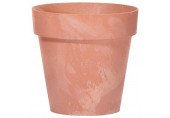 PROSPERPLAST CUBE BETON EFFECT Pot de fleurs, 14 cm, 1,2 L, terre cuite DCUB140E-R624