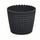 PROSPERPLAST NITLY pot de fleurs, 26 cm, graphite, DNY260-S433