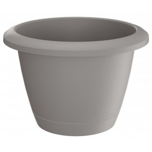 PROSPERPLAST RESPANA BASIC pot de fleurs, 2,5 l, gris pierre, DRE200-405U