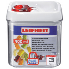 LEIFHEIT Fresh & Easy Boîte de conservation carrée 400 ml 31207