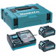 Makita 191J81-6 Packs Énergie Li-ion XGT 40V (2 batteries + 1 chargeur) MAKPAC