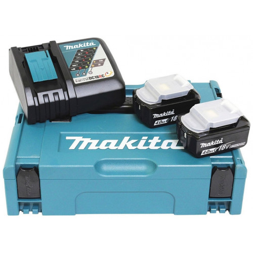 Makita 197494-9 set batterie 2xBL1840 + chargeur DC18RC en Makpac 1