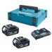 Makita 197629-2 Pack Énergie 18 V Li-Ion (2 batteries + 1 chargeur double) Makpac 3