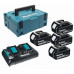 Makita 197970-3 Maintenant Li-ion LXT 18V 4xBL1830B + double chargeur DC18RD + Makpac 2