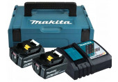 Makita Set Li-ion LXT 18V 2xBL1860B + chargeur DC18RC + mallette 198116-4