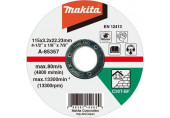 Makita A-85363 Disques a tronçonner pour matériaux 125x3x22mm