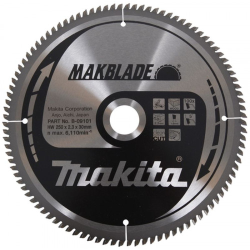 Makita B-09101 Lame scie circulaire Makblade T.C.T, 250 x 30 mm, 100 t