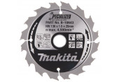 Makita B-10643 Lame de scie circulaire, alliage T.C.T spécialisé, 136 x 20 mm, 16 dents