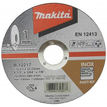 Makita B-12217 Disques a tronçonner métal et inox 115x1x22mm