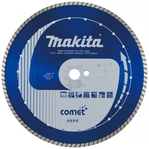 Makita B-13057 Disques diamant COMET Spécialisés, JANTE CRENELÉE pour matériaux durs