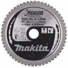 Makita B-23086 Lame de scie circulaire 136x20mm 56Z