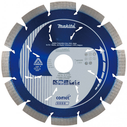 Makita B-27187 Disques diamant COMET 150 x 22,23 x 10 mm H22,2