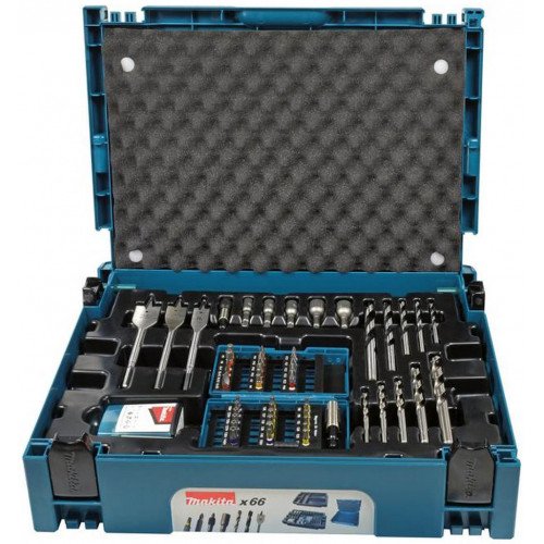 Makita B-43044 Coffret ensemble d'accessoires 66 pieces en coffret MAKPAC Makita B-43044 Coffret ensemble d'accessoires 66 pieces en coffret MAKPAC