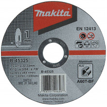 Makita B-45325 Disques a tronçonner 115x1x22mm