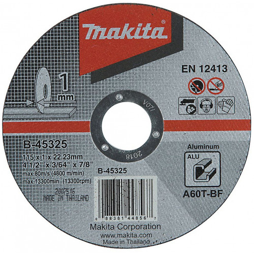 Makita B-45325 Disques a tronçonner 115x1x22mm